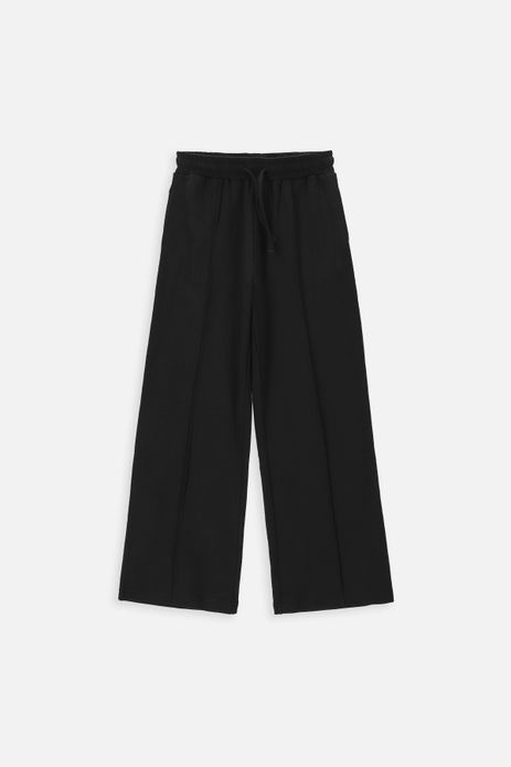 Spodnie dresowe WIDE LEG czarne z szerokimi nogawkami