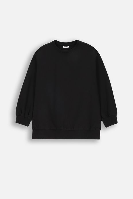 Bluza dresowa czarna z napisami z tyłu